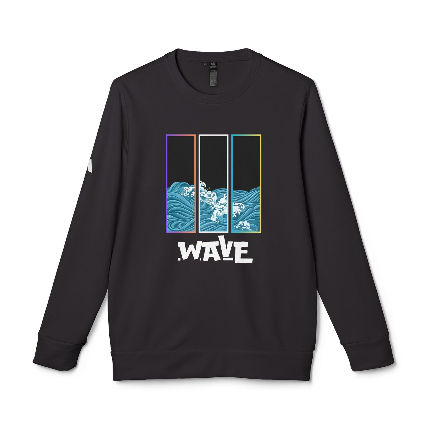 Cozy Wave Graphic Sweatshirt, Unisex Fleece Crewneck, Perfect for Casual Wear, Beach Lovers Gift, Streetwear, Year-Round Comfort