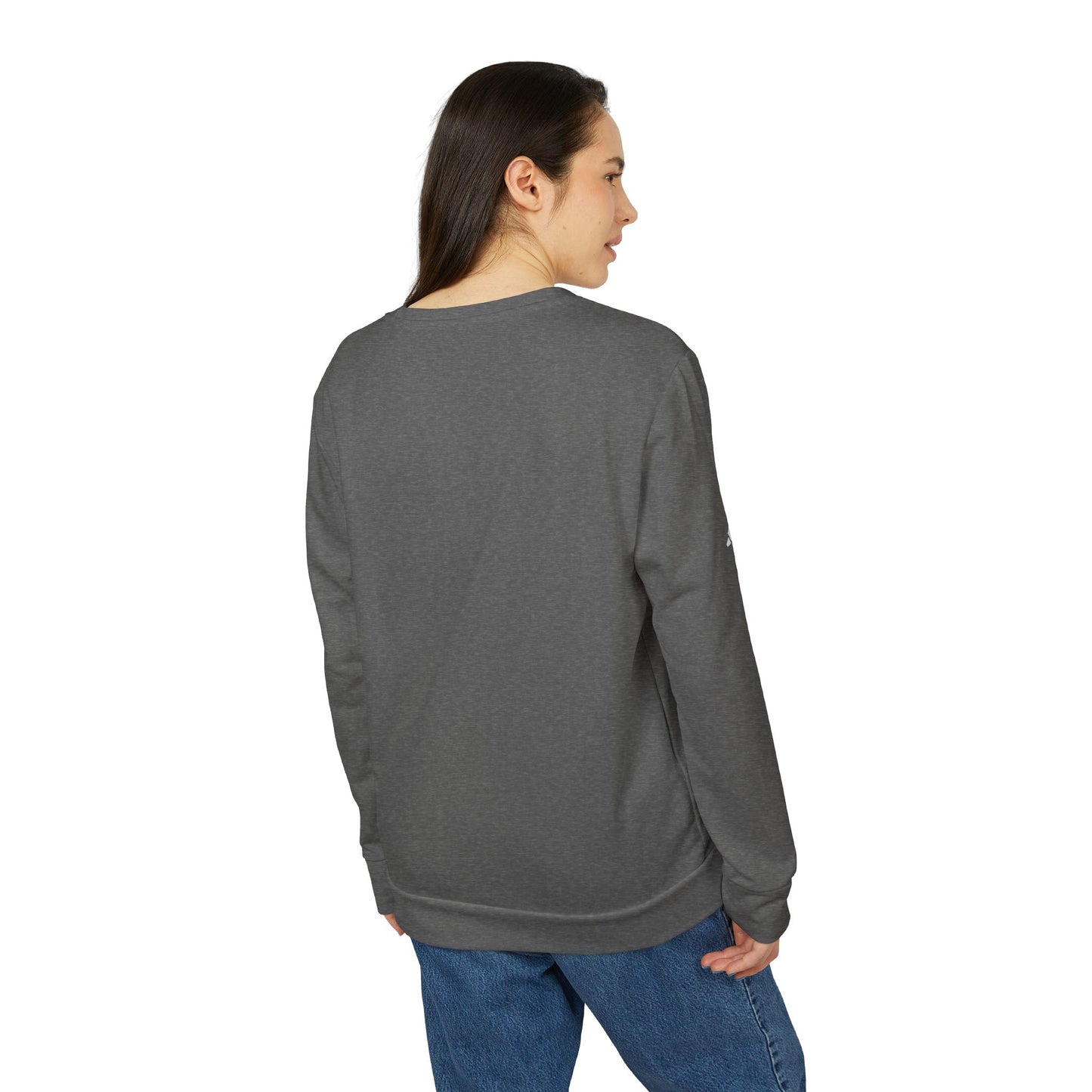 Fleece Sweatshirt with 'Just keep moving' design - Unisex