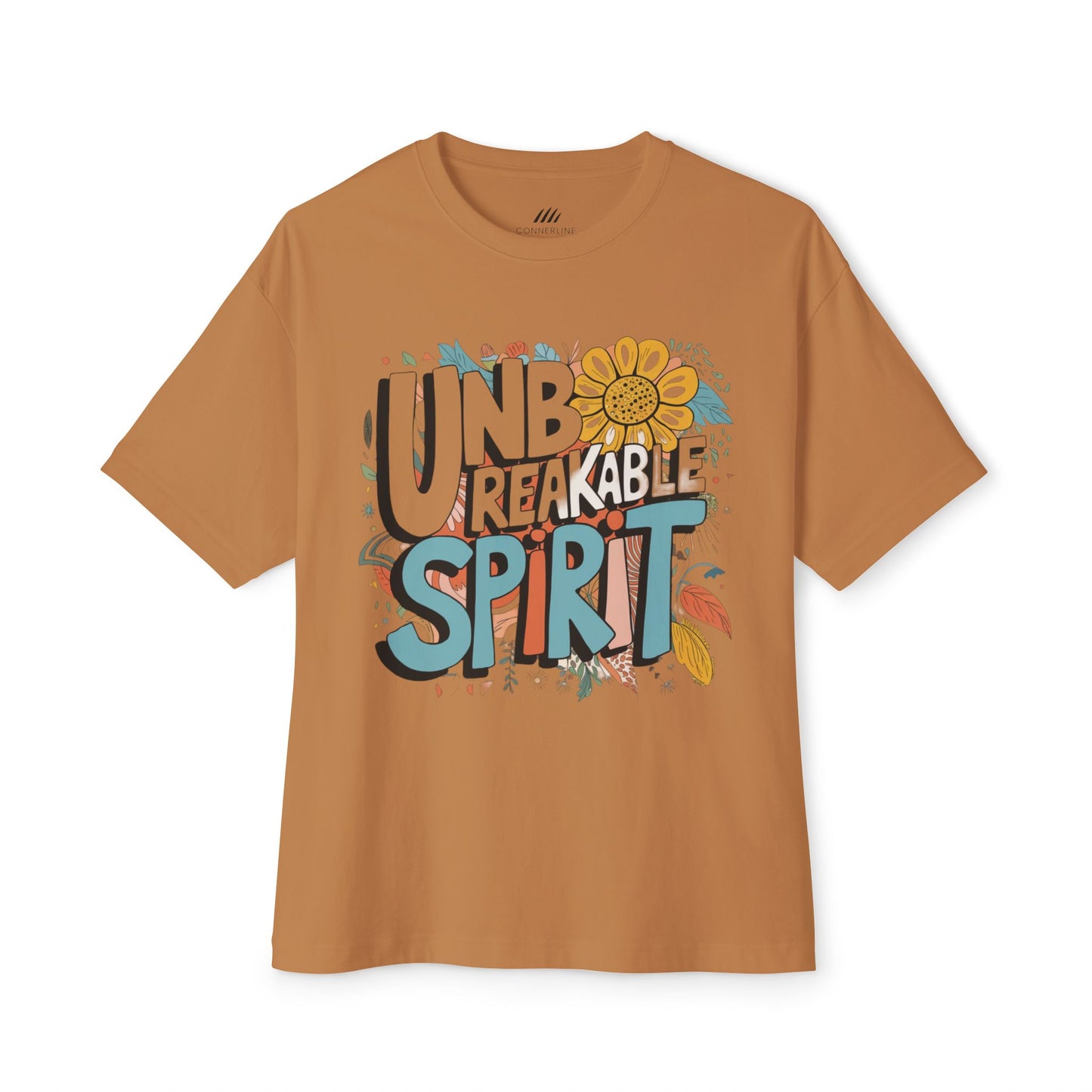 Unisex Oversized Boxy Tee with 'Unbreakable Spirit'
