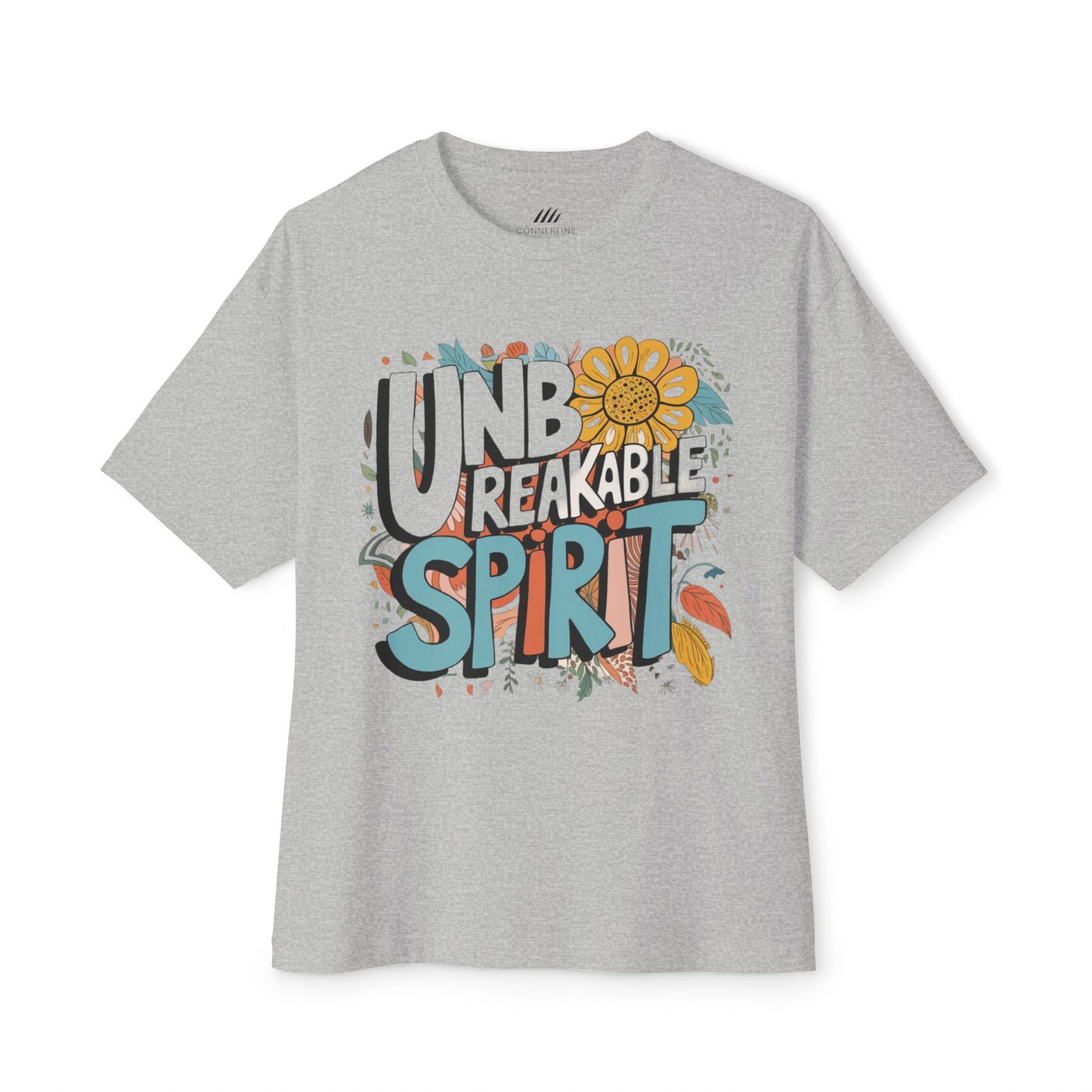 Unisex Oversized Boxy Tee with 'Unbreakable Spirit'