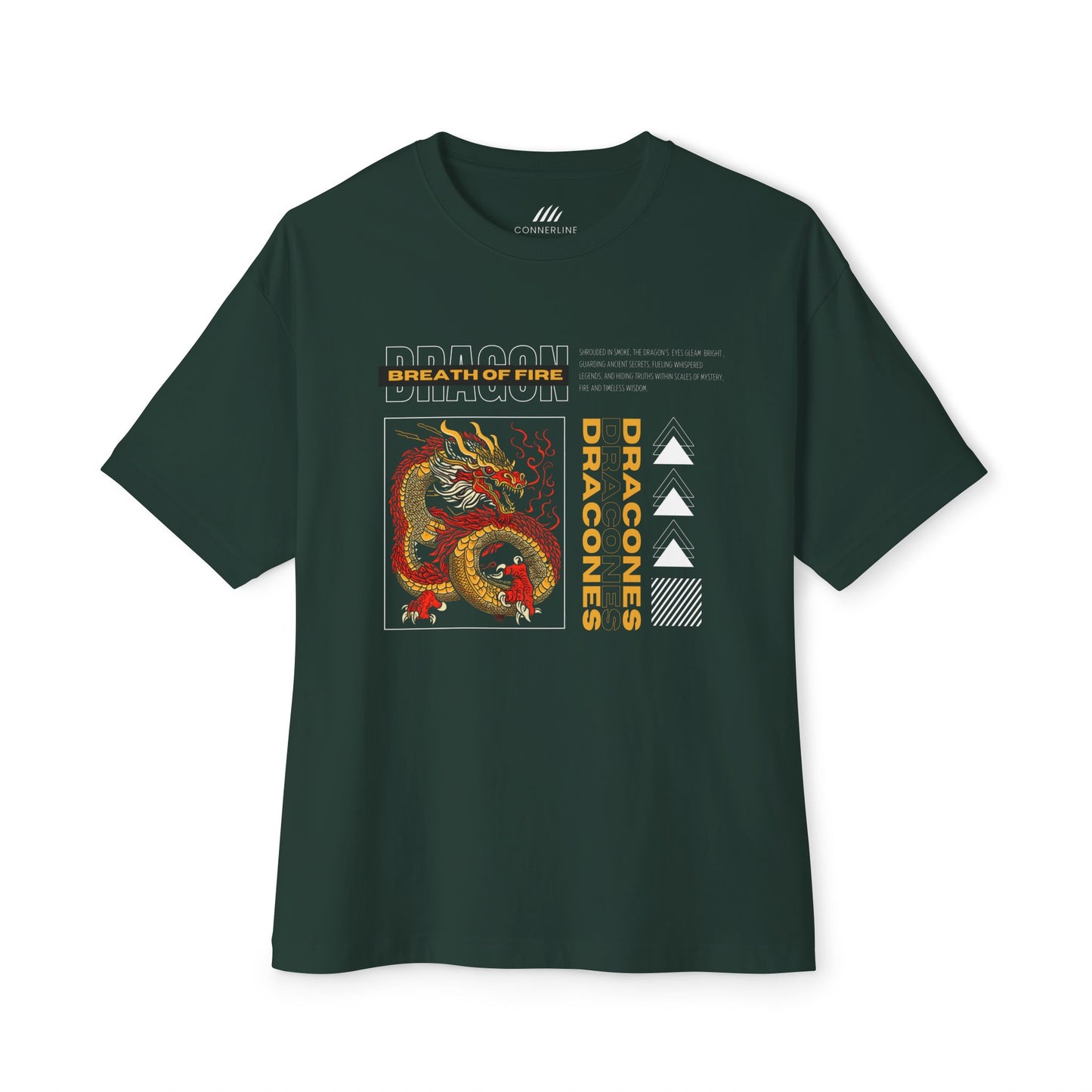DRAGON- Oversized Tee, Unisex Casual Wear,