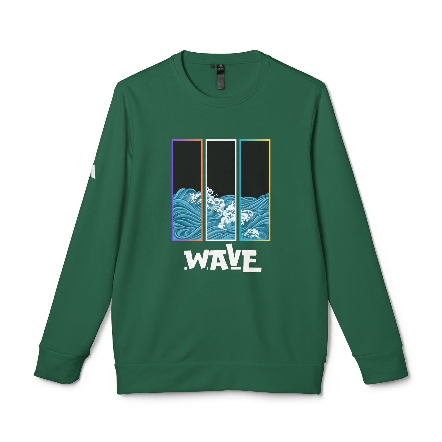 Cozy Wave Graphic Sweatshirt, Unisex Fleece Crewneck, Perfect for Casual Wear, Beach Lovers Gift, Streetwear, Year-Round Comfort
