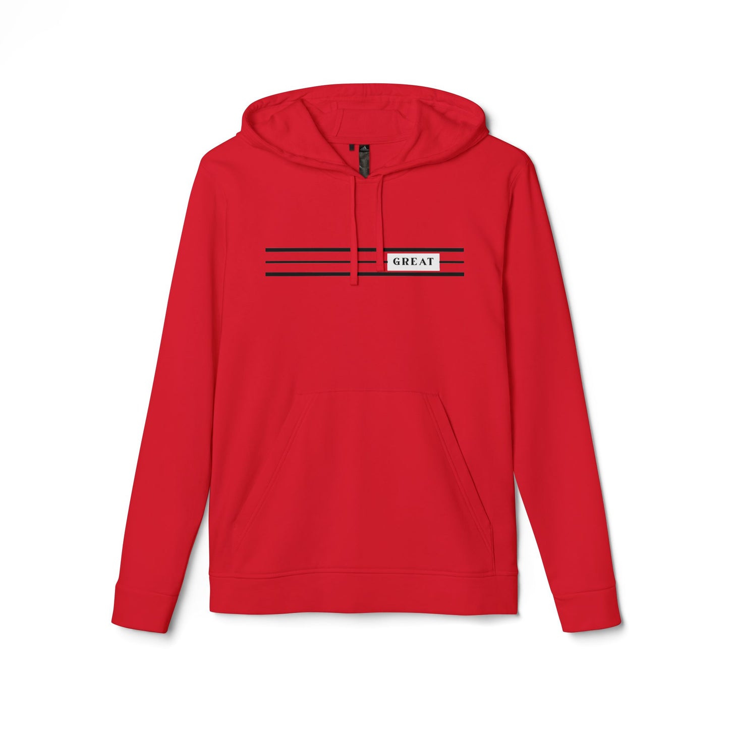 Fleece Hoodie - Casual Comfort with 'GREAT' Design
