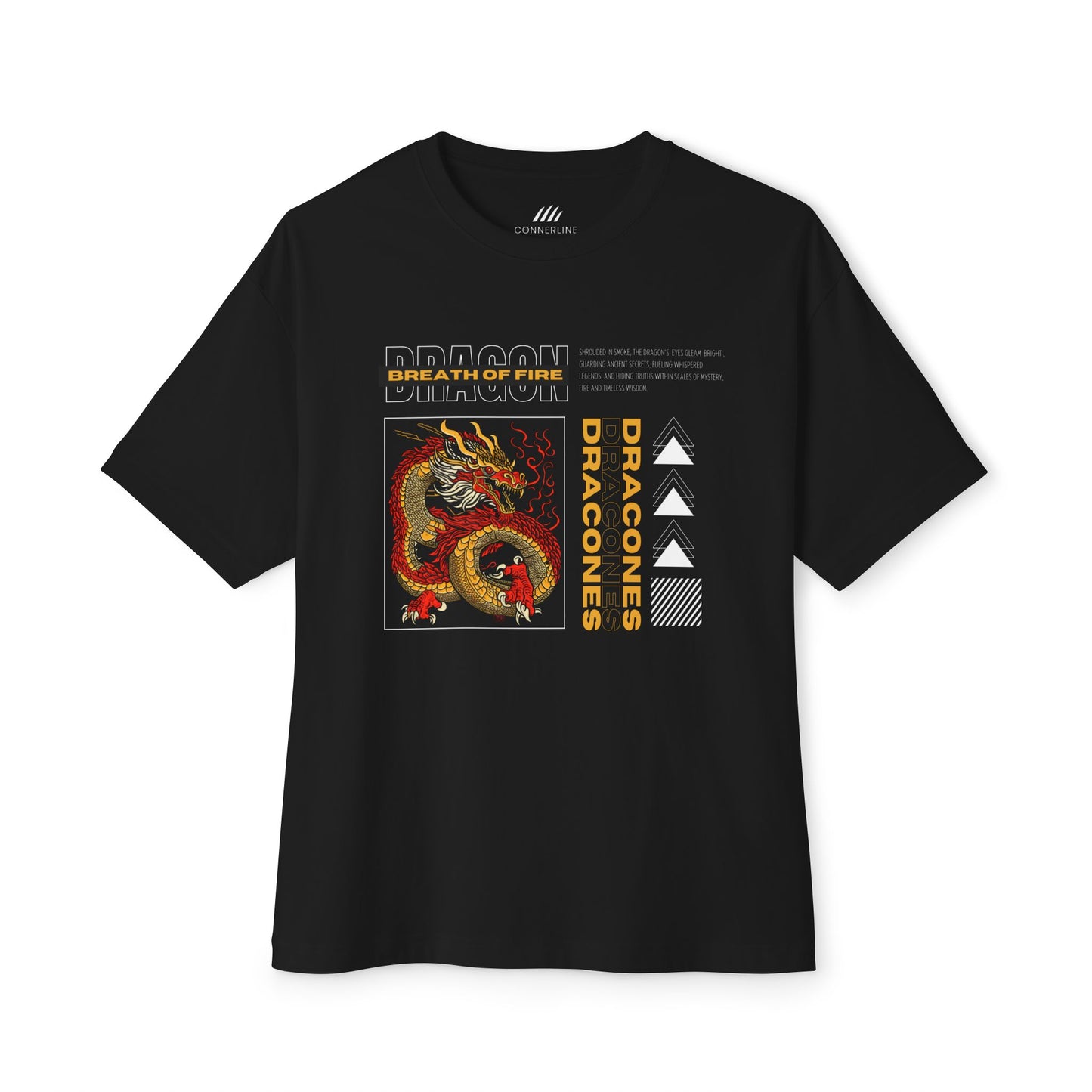 DRAGON- Oversized Tee, Unisex Casual Wear,