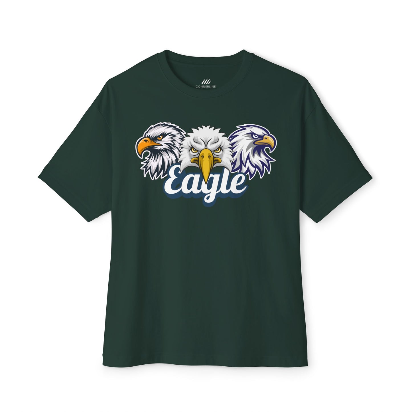 Eagle Oversized Tee, Unisex Casual Style, Wildlife Fashion