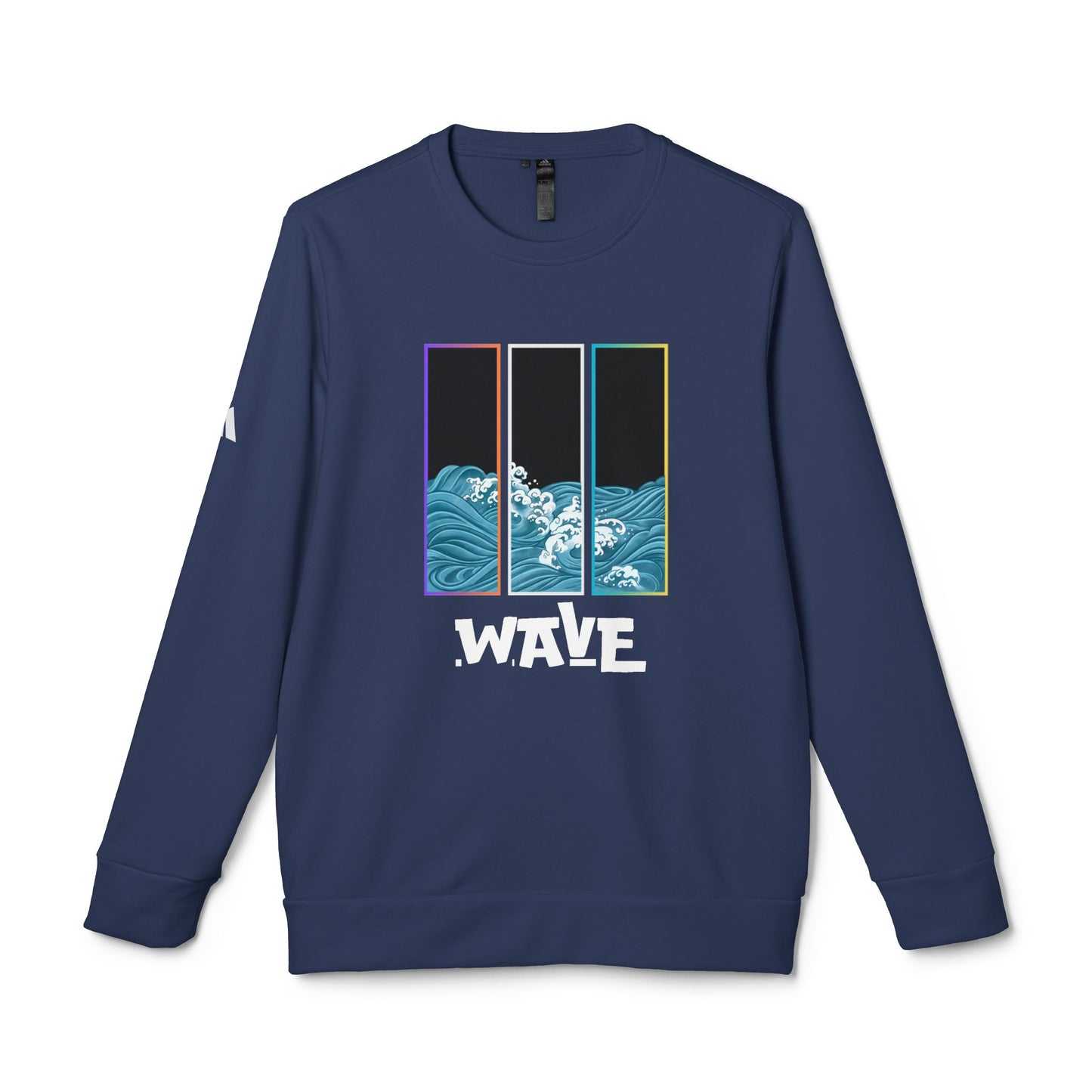 Cozy Wave Graphic Sweatshirt, Unisex Fleece Crewneck, Perfect for Casual Wear, Beach Lovers Gift, Streetwear, Year-Round Comfort