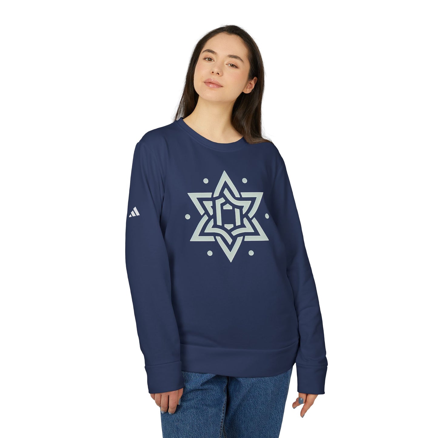 Stable Star Design Fleece Sweatshirt