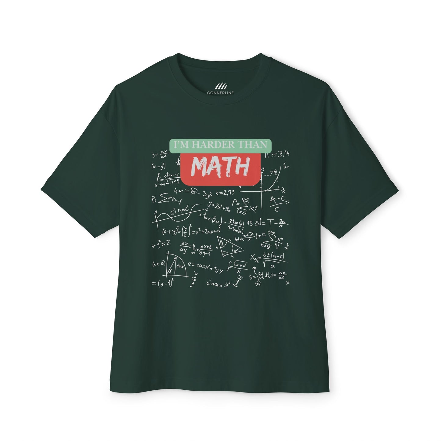 Humorous Math Tee, Unisex Oversized Boxy Tee, Casual Wear