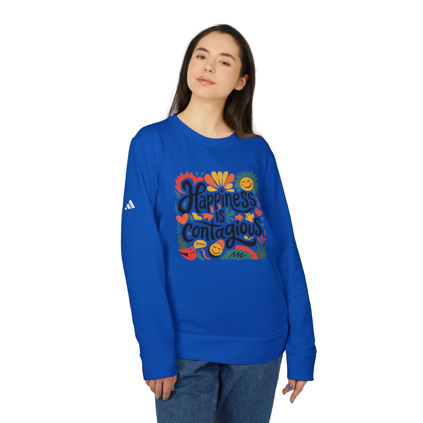 Fleece Sweatshirt - Happiness is Contagious Connerline x adidas