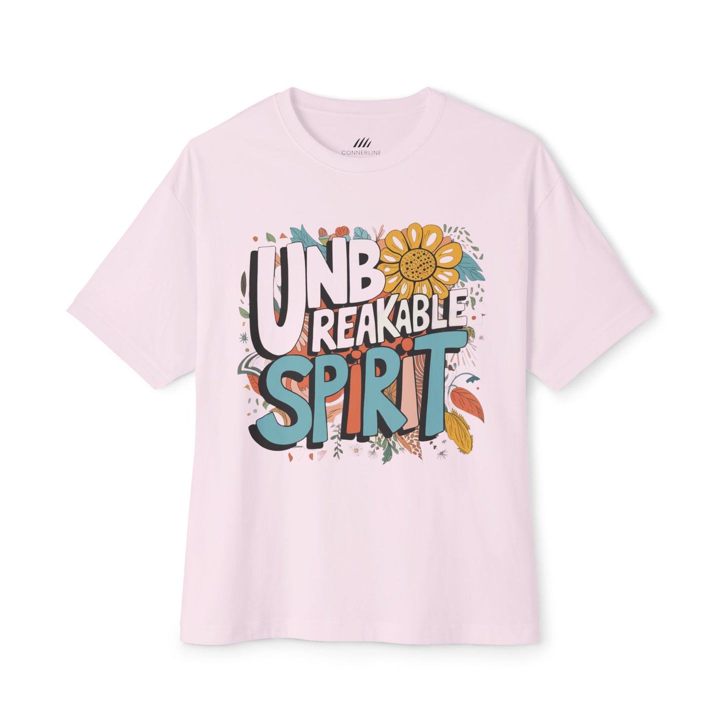 Unisex Oversized Boxy Tee with 'Unbreakable Spirit'