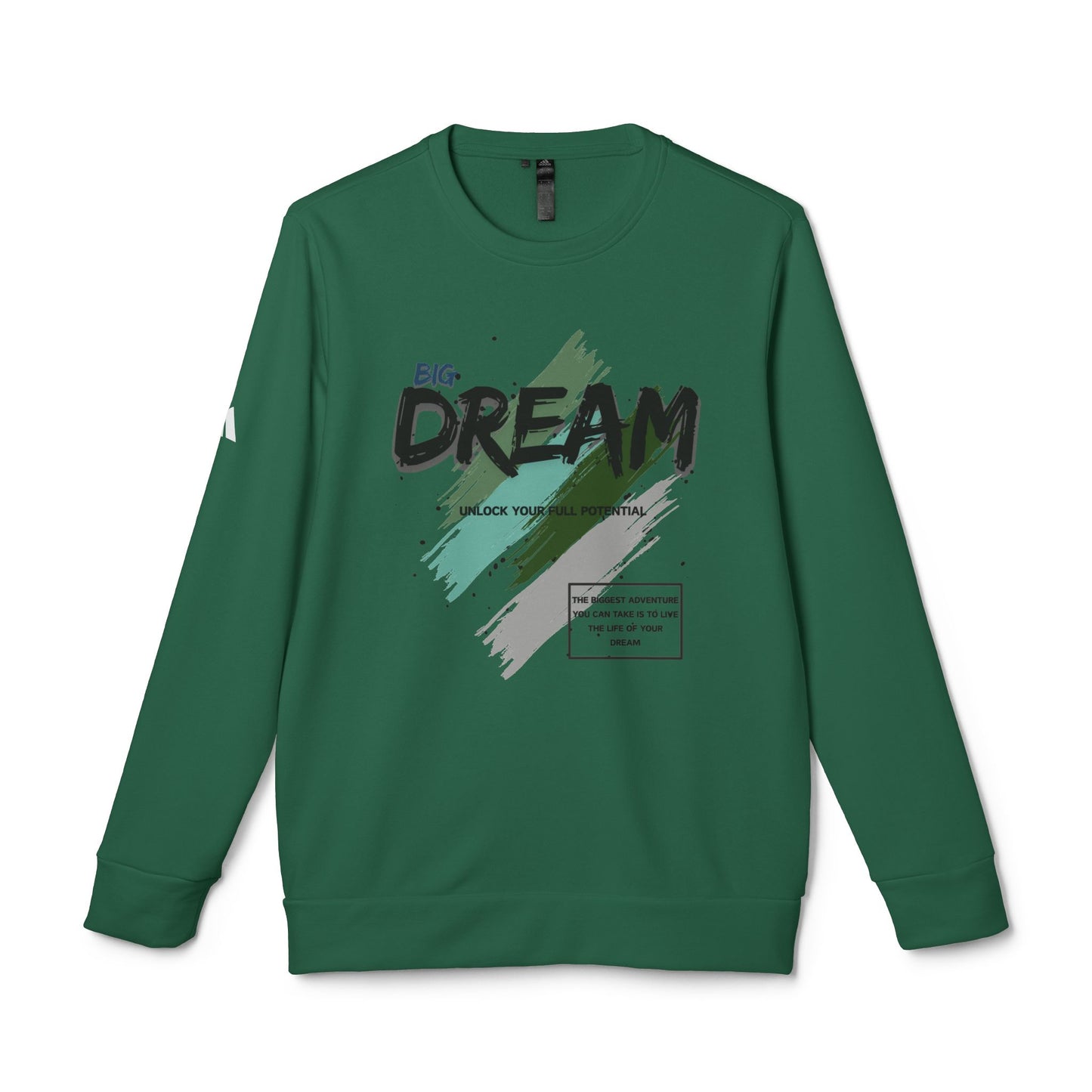 "BIG DREAM" Unisex Fleece Crewneck - Inspirational Sweatshirt
