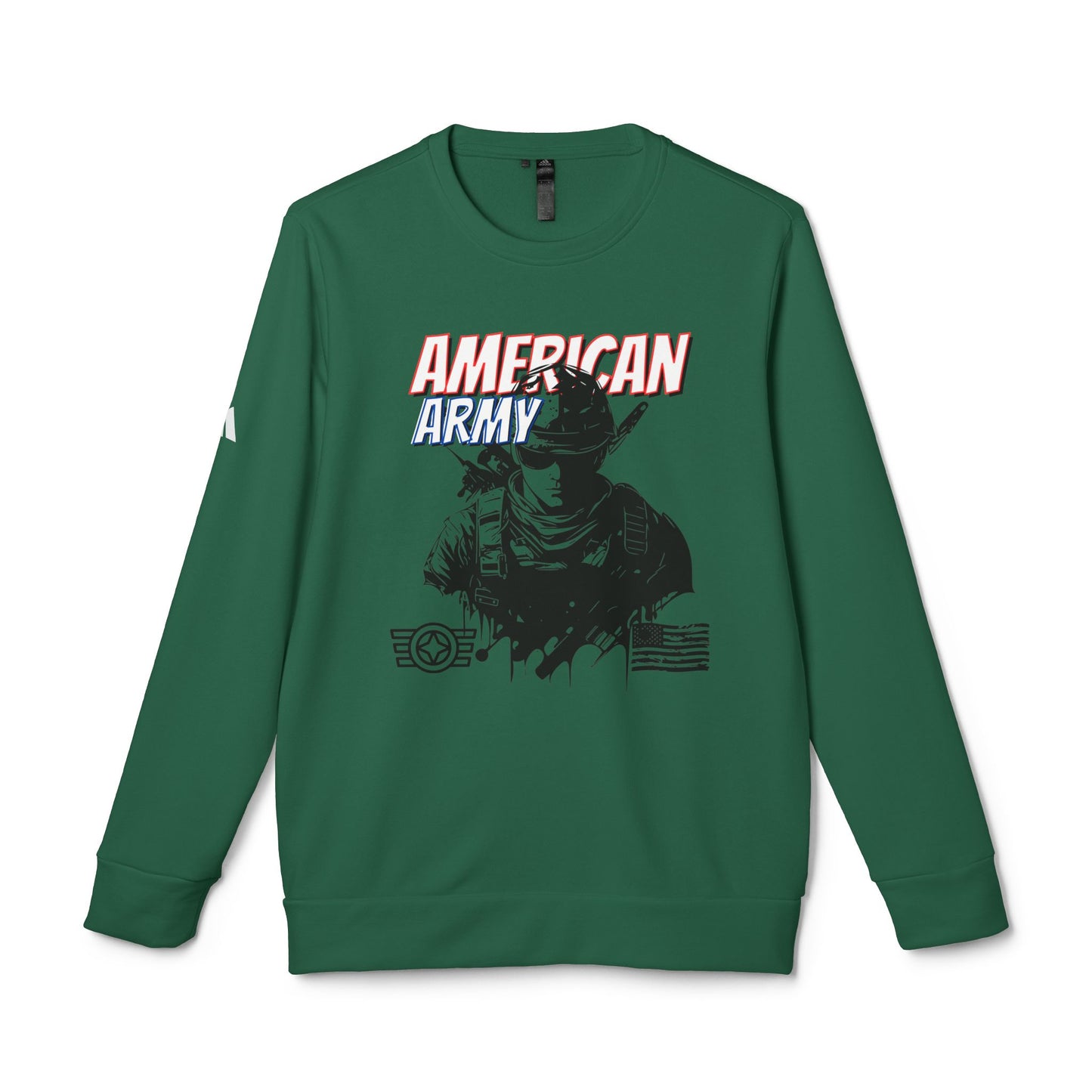 American Army Fleece Sweatshirt - Unisex Military Heritage Crewneck