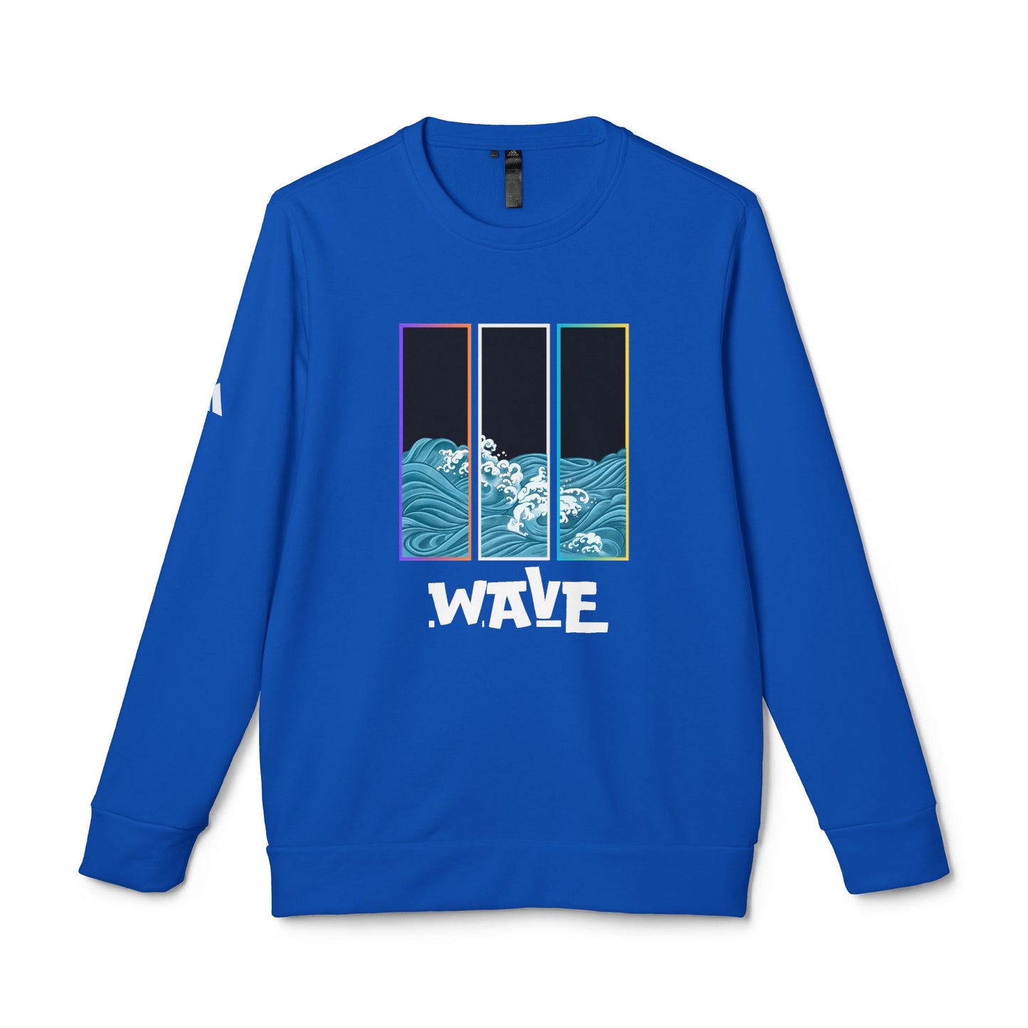 Cozy Wave Graphic Sweatshirt, Unisex Fleece Crewneck, Perfect for Casual Wear, Beach Lovers Gift, Streetwear, Year-Round Comfort