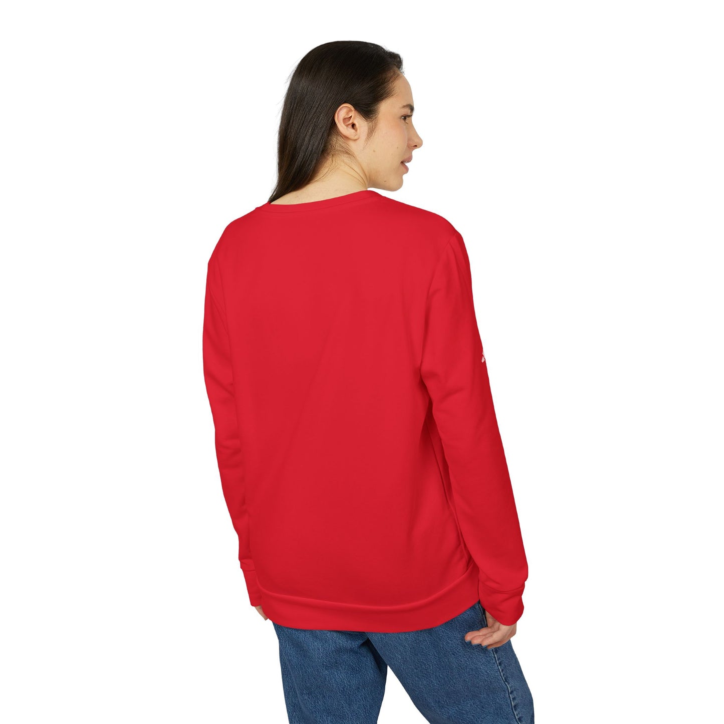 Fleece Sweatshirt with 'Just keep moving' design - Unisex