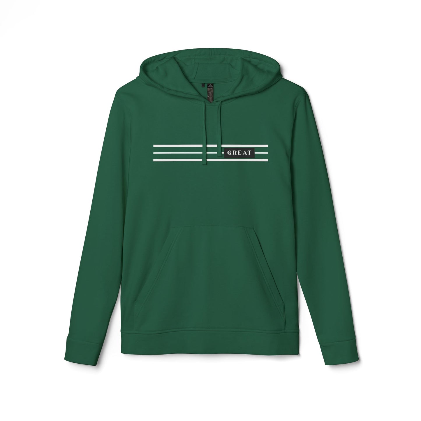 Fleece Hoodie - Casual Comfort with 'GREAT' Design