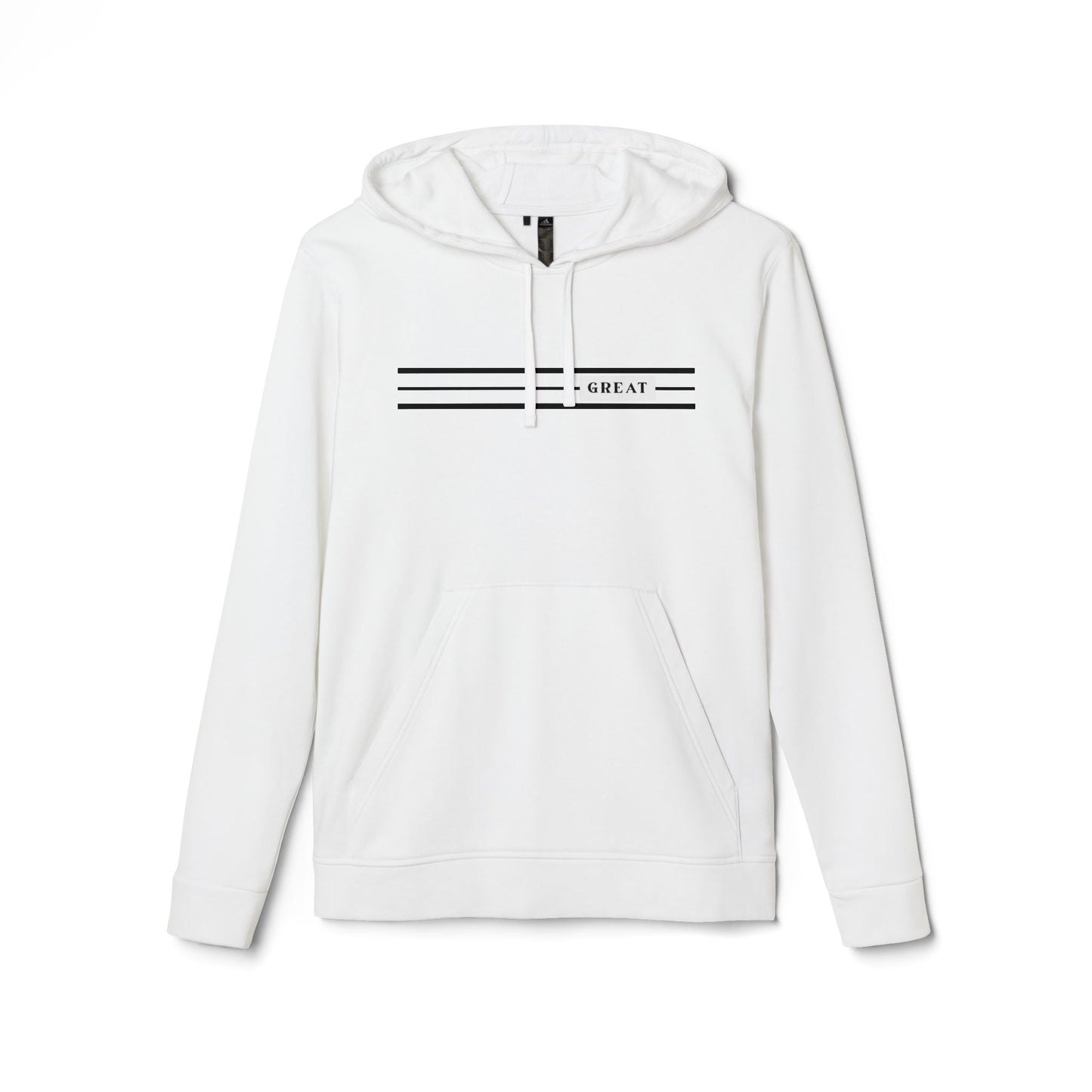 Fleece Hoodie - Casual Comfort with 'GREAT' Design