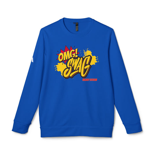 OMG! SWAG = Unisex Fleece Crewneck Sweatshirt