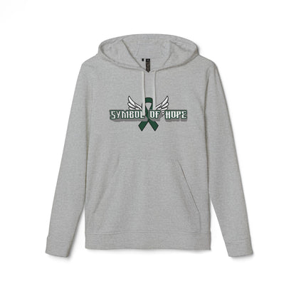 Symbol of Hope Fleece Hoodie,  Unisex Hoodie, Cozy Sweatshirt, Comfortable Casual Wear