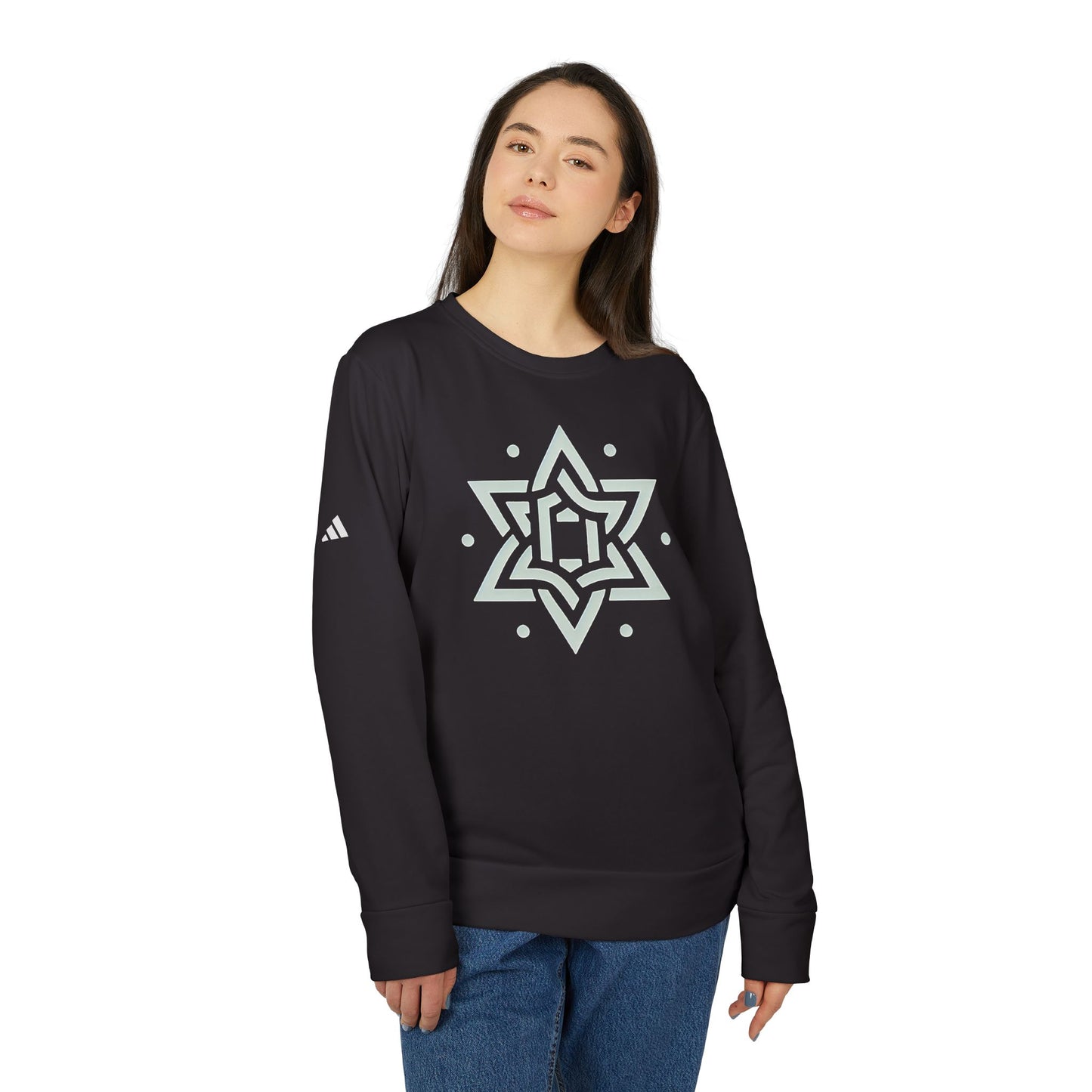 Stable Star Design Fleece Sweatshirt
