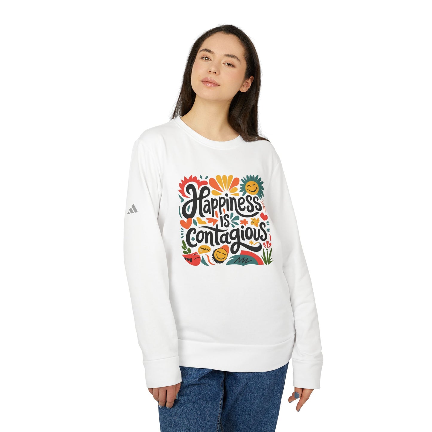 Fleece Sweatshirt - Happiness is Contagious Connerline x adidas