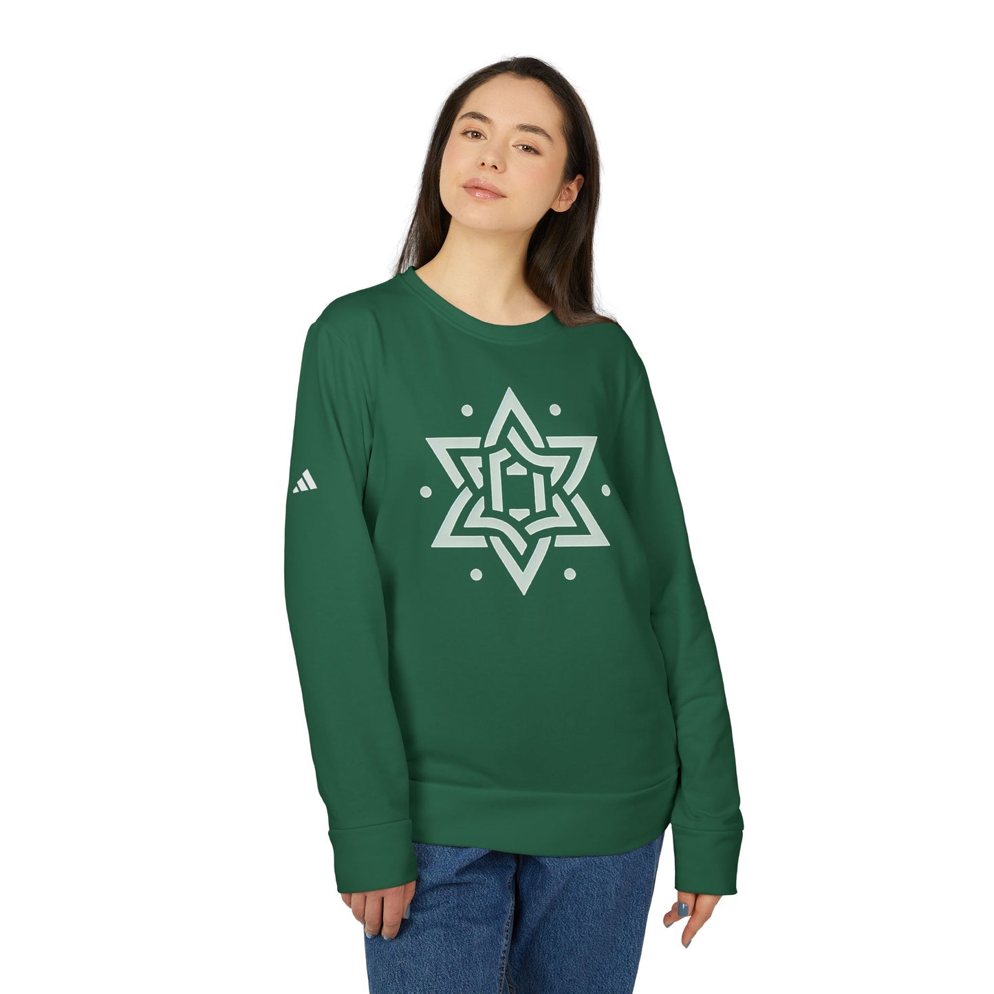 Stable Star Design Fleece Sweatshirt