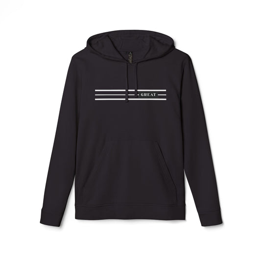 Fleece Hoodie - Casual Comfort with 'GREAT' Design