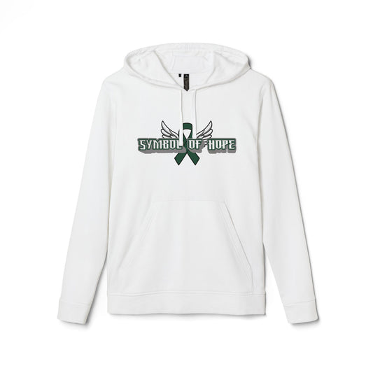 Symbol of Hope Fleece Hoodie,  Unisex Hoodie, Cozy Sweatshirt, Comfortable Casual Wear