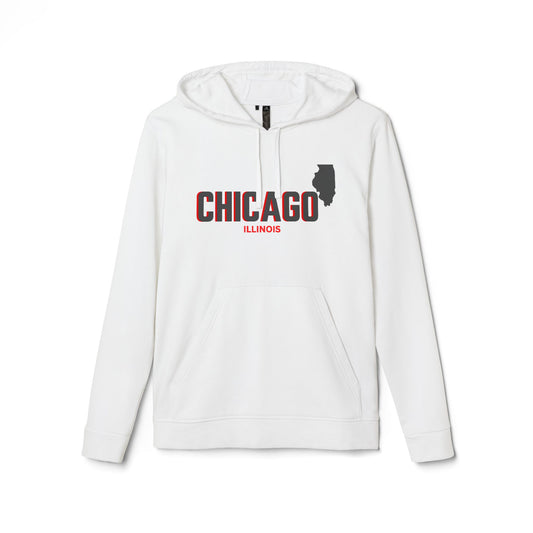 Chicago Unisex Fleece Hoodie - Cozy Illinois Apparel for Casual Wear