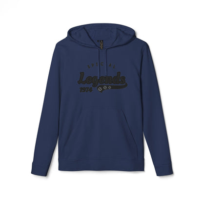 Legends 1974 Classic- Style Adidas Unisex Fleece Hoodie