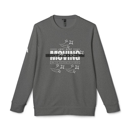Fleece Sweatshirt with 'Just keep moving' design - Unisex