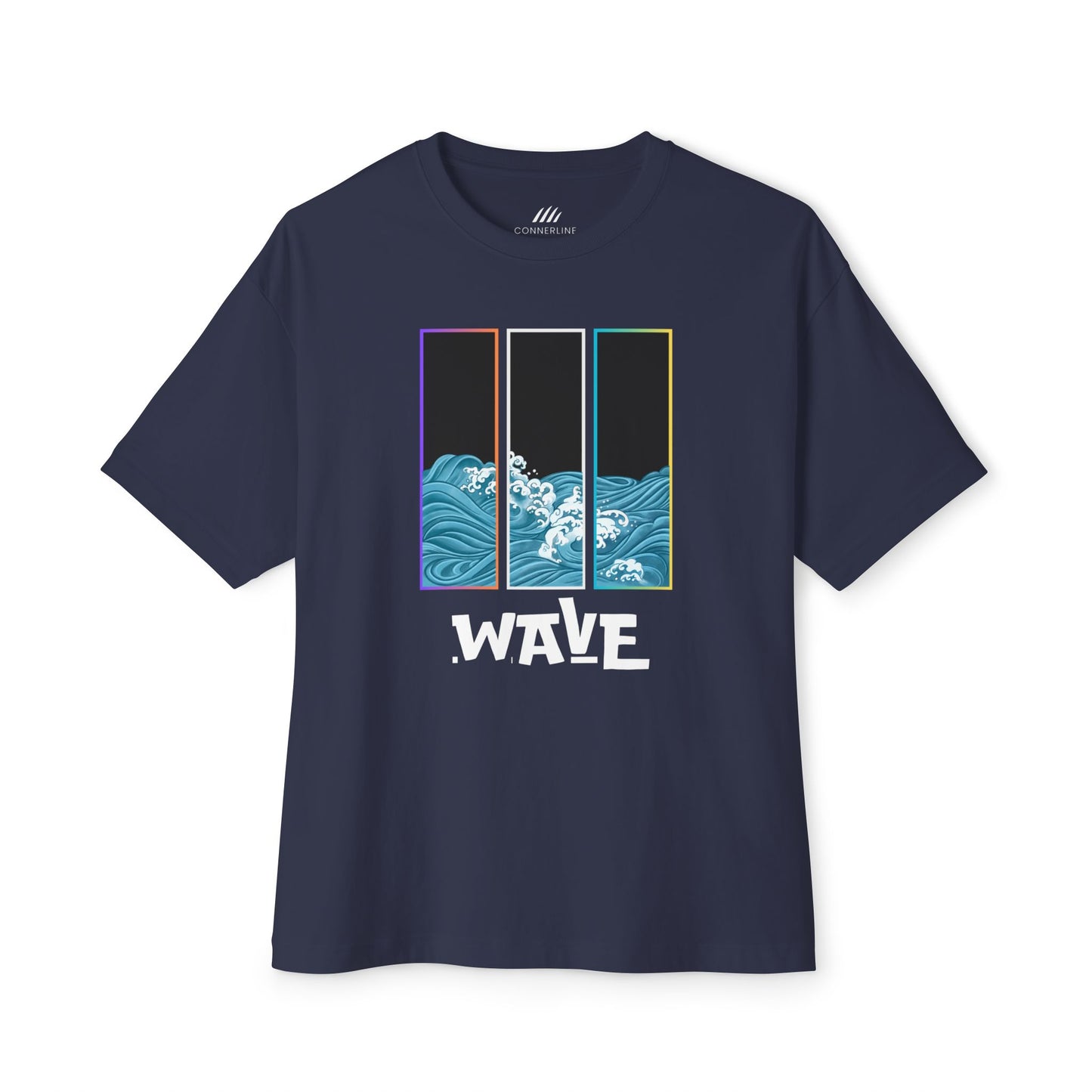 Wave Unisex Oversized Boxy Tee - Coastal Vibe, Beach Lover Gift, Casual Wear
