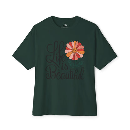 Unisex  Flower Tee, Life is Beautiful Shirt
