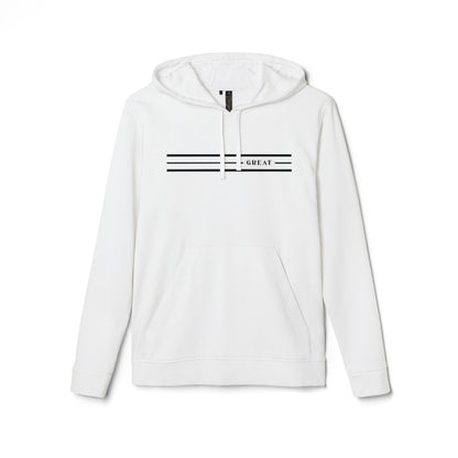 Fleece Hoodie - Casual Comfort with 'GREAT' Design