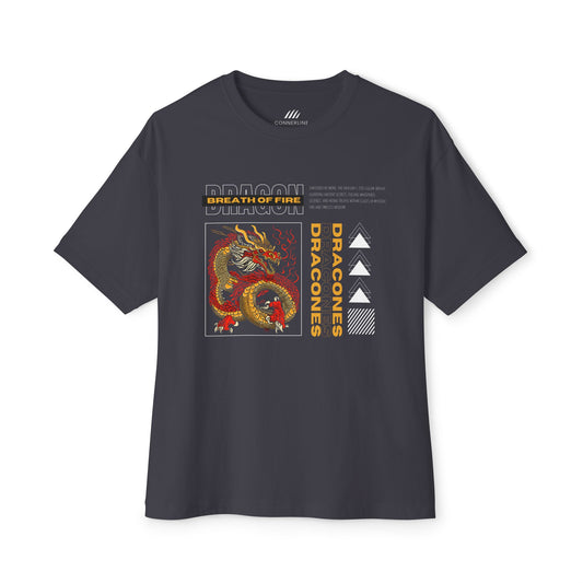 DRAGON- Oversized Tee, Unisex Casual Wear,