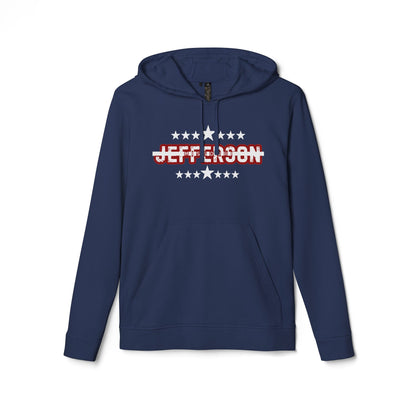 Unisex Fleece Hoodie with 'JEFFERSON' Design - Stylish & Comfortable