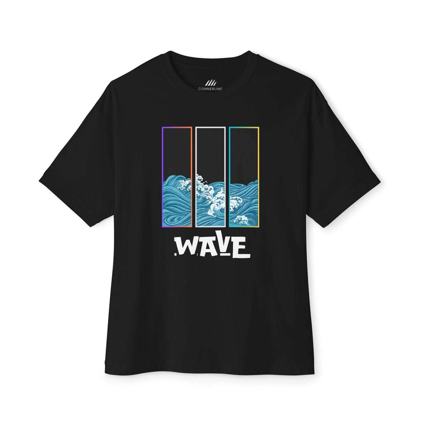 Wave Unisex Oversized Boxy Tee - Coastal Vibe, Beach Lover Gift, Casual Wear